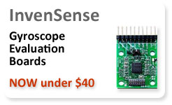 Invensense Gyroscobe evaluation board