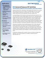 Skyworks General Purpose RF Switches