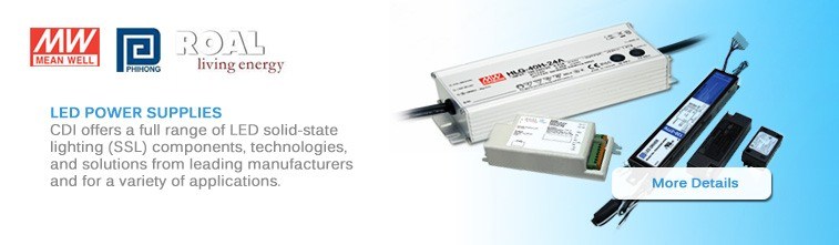 LED Power Supplies, LED Discrete Power Supply Design Services, LED Driver ICs, Magnetics, Thermal Materials, Other Components, Learn More.
