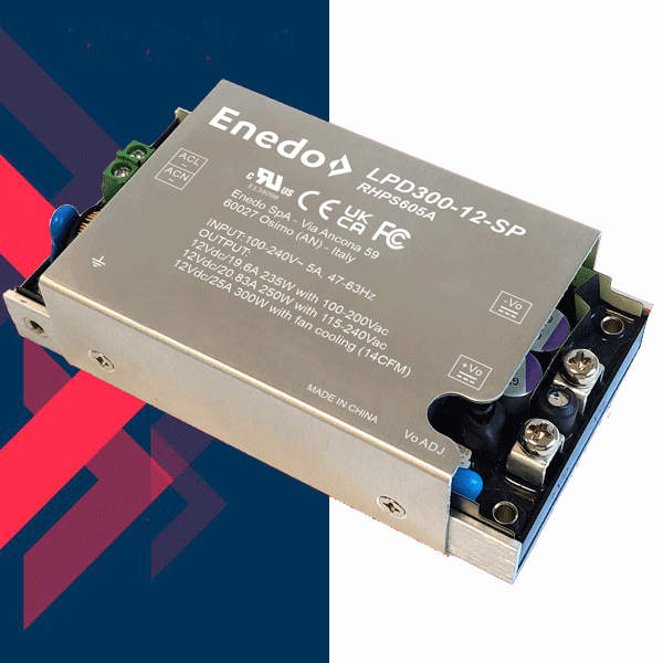 Part number LPD300-24-SP Product Type AC/DC Power Supply from Manufacturer Enedo 