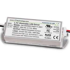Part number DA15W350C1042-3001 Product Type LED AC/DC Driver from Manufacturer LTF Technology 
