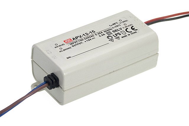 Part number APV-12-15 Product Type LED AC/DC Driver from Manufacturer MEAN WELL USA 