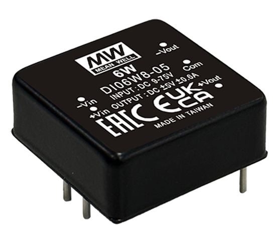 Mean Well, DC/DC Converter, DI06W8, Component Distributors Inc. (CDI)