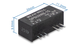Mean Well, DC/DC Converter, DPB09W8, Component Distributors Inc. (CDI)