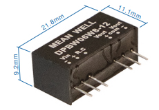 Part number DPBW06W8-15 Product Type DC/DC Converter from Manufacturer MEAN WELL USA 