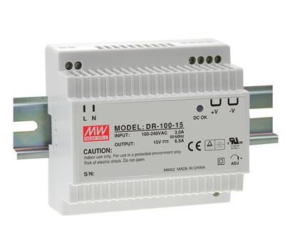 Part number DR-100-24 Product Type DIN Rail Power Supply from Manufacturer MEAN WELL USA 