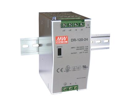 Part number DR-120-12 Product Type DIN Rail Power Supply from Manufacturer MEAN WELL USA 