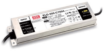 Part number ELG-200-C1400A Product Type LED AC/DC Driver from Manufacturer MEAN WELL USA 