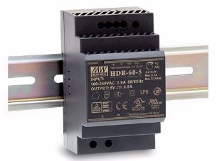 Part number HDR-60-5 Product Type DIN Rail Power Supply from Manufacturer MEAN WELL USA 