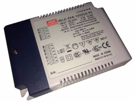 Mean Well, LED AC/DC Driver, IDLC-25, Component Distributors Inc. (CDI)