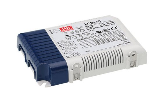 Part number LCM-40 Product Type LED AC/DC Driver from Manufacturer MEAN WELL USA 