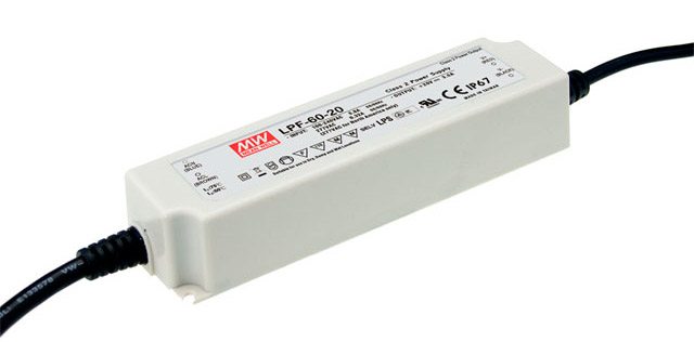Part number LPF-60-12 Product Type LED AC/DC Driver from Manufacturer MEAN WELL USA 