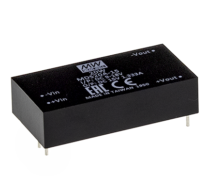 Mean Well, DC/DC Converter, MDS20, Component Distributors Inc. (CDI)