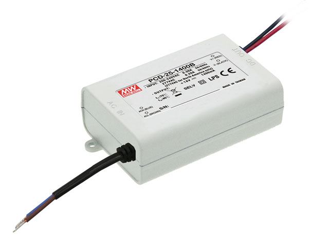 Part number PCD-25-1400A Product Type LED AC/DC Driver from Manufacturer MEAN WELL USA 
