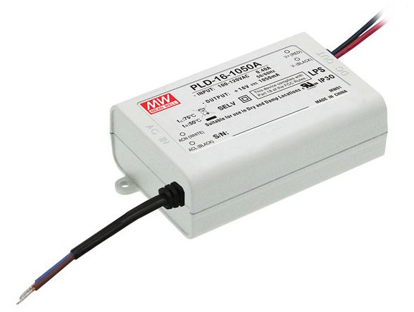 Mean Well, LED AC/DC Driver, PLD-16, Component Distributors Inc. (CDI)