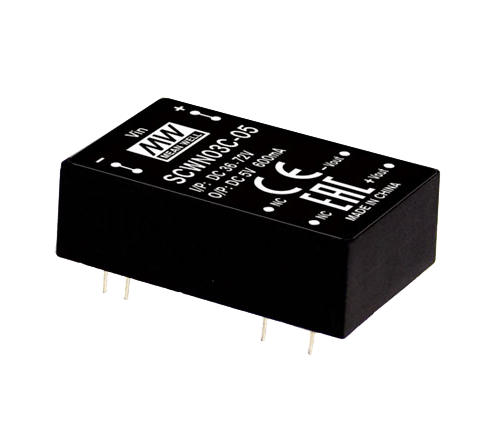 Mean Well, DC/DC Converter, SCWN03, Component Distributors Inc. (CDI)