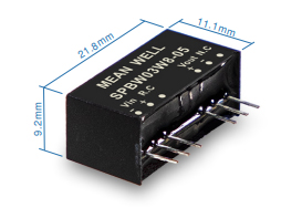 Mean Well, DC/DC Converter, SPBW03W8, Component Distributors Inc. (CDI)