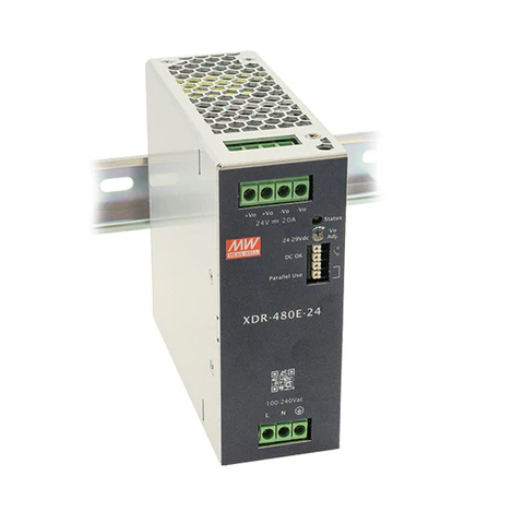Part number XDR-480E-48 Product Type DIN Rail Power Supply from Manufacturer MEAN WELL USA 