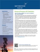 General Purpose RF Switches Product Brief