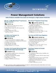 Select Products Available from Stock for Prototype or High-volume Production (Download Advertisement)