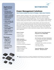 Download the Select Power Management Solutions Product Brief (PB117-14A)