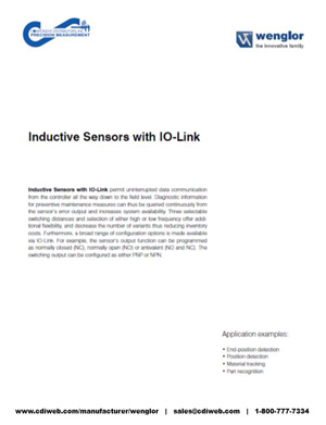 Download the Inductive Sensors with IO-Link Catalog